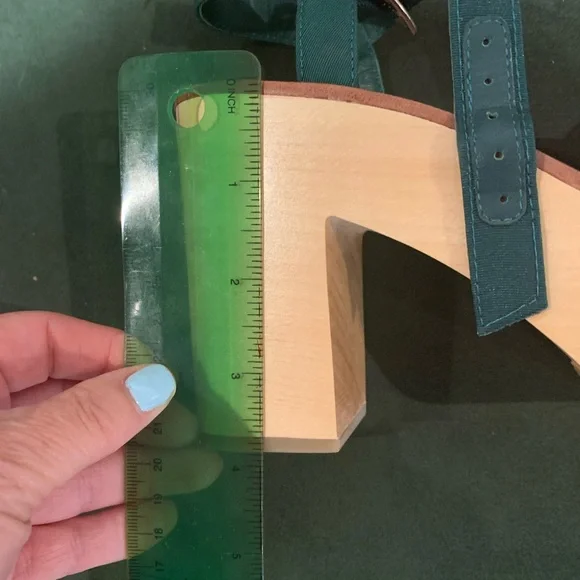 LOEFFLOR RANDALL colorblock platform sandals - Picture 6 of 6